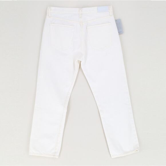 Goldsign Women White Denim Calla Casual Relaxed Straight Leg Jeans Size 27 - Picture 7 of 8